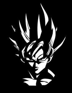 pixel imagen vector dragonball goku pixelada 2